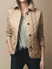 Veste Femme Evelyn en Coton Premium à Finition Soignée - Beige / S