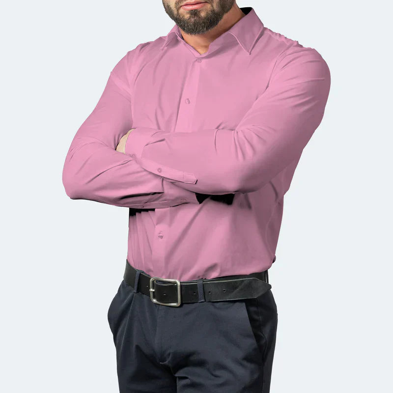 Camisa Sociale Masculine Premium avec Coupe Tailleur